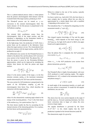 Photon Math Phenomenology and Production Mechanisms of Axion-Like Particles via ...