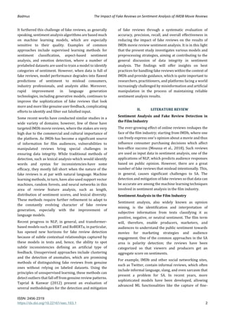 The Impact of Fake Reviews on Sentiment Analysis of IMDB Movie Reviews ...