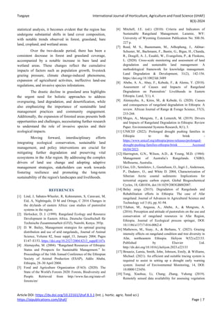 Monitoring Rangeland Degradation and its Dynamism in Pastoral Areas of ...