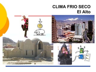 CLIMA FRIO SECO
El Alto
$
$
$ $
 