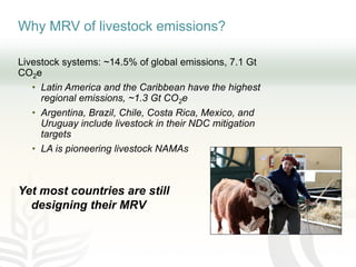 Improving transparency: Implementing MRV of livestock NAMAS to meet NDC and finance needs