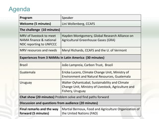 Improving transparency: Implementing MRV of livestock NAMAS to meet NDC and finance needs
