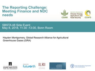 Improving transparency: Implementing MRV of livestock NAMAS to meet NDC and finance needs