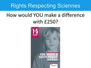 How would YOU make a difference
with £250?
 