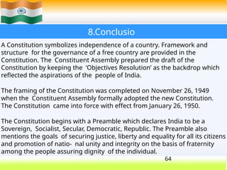 Introduction to the Indian Constitution: History, Framing, Preamble ...