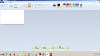 Tela inicial do Paint
 