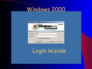 Windows 2000 Login iniziale 