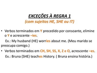 1° inglês simple present aula 02 | PDF