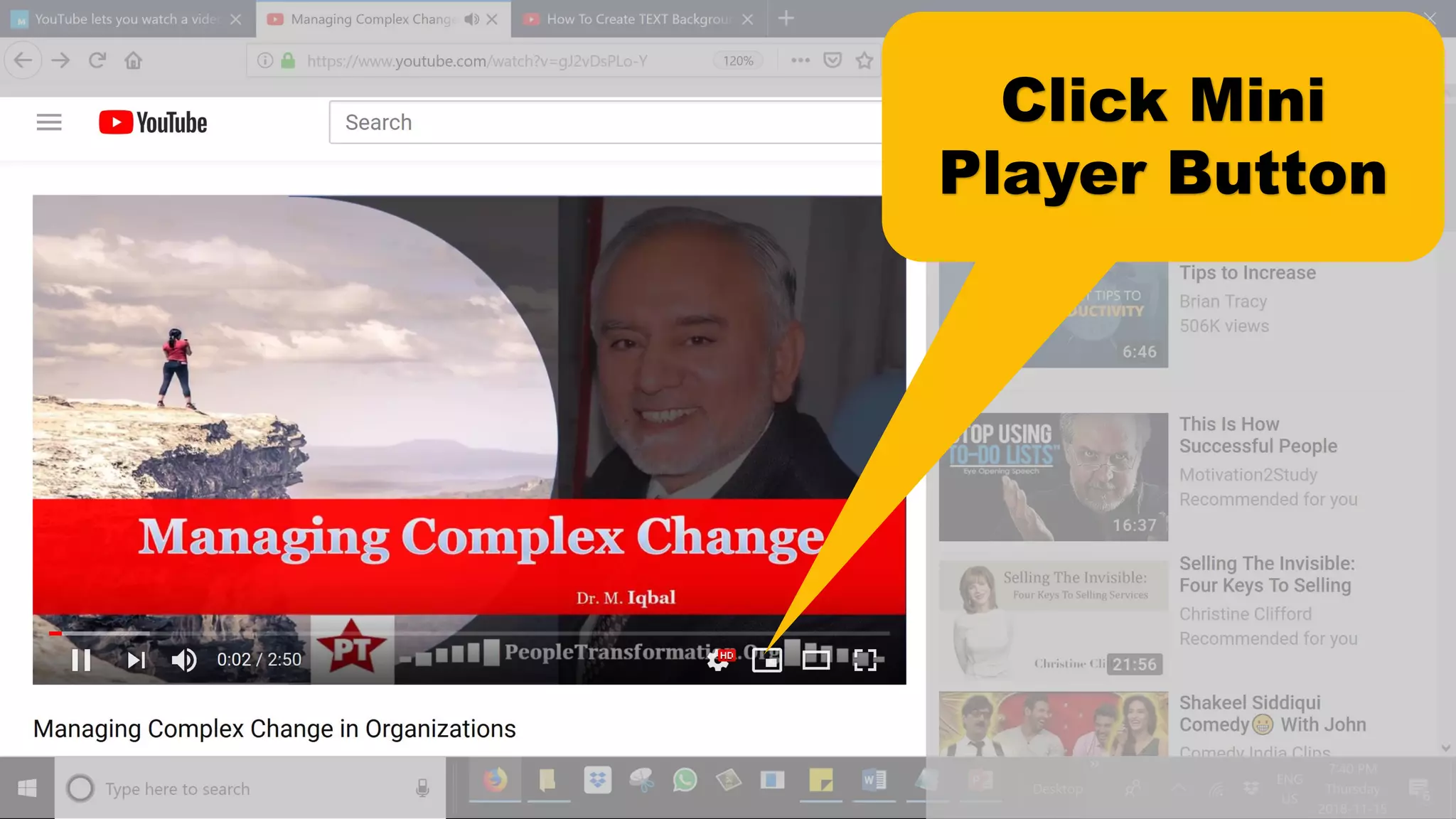 How to Activate YouTube Miniplayer?
