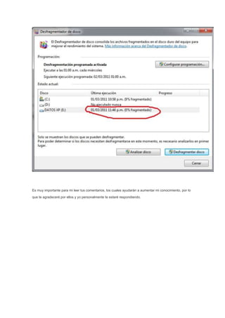 Es muy importante para mi leer tus comentarios, los cuales ayudarán a aumentar mi conocimiento, por lo
que te agradeceré por ellos y yo personalmente te estaré respondiendo.
 