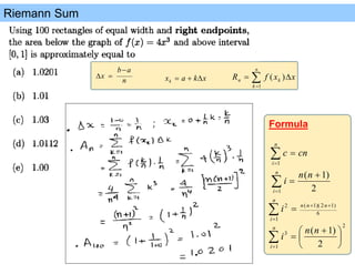 Comprehensive Guide to Riemann Sums and Definite Integrals in Calculus ...