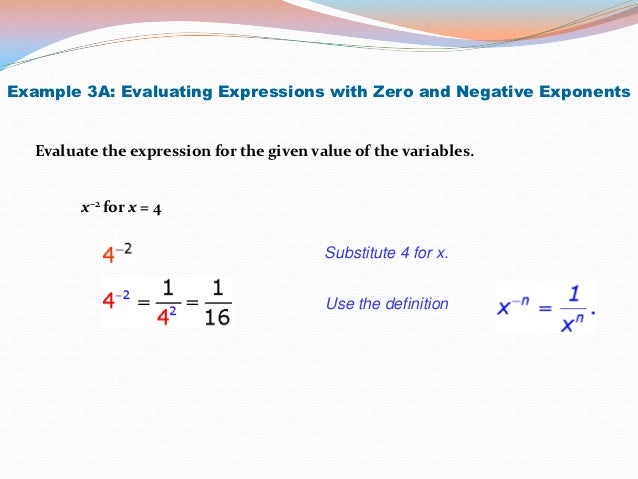 Integral Exponents