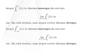 1 Integral Tak Sejati kalkulus dan geometri analitik | PDF