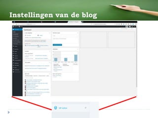 Instellingen van de blog
 