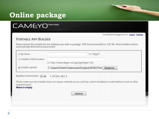 Online package
 