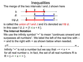 41 interval notation and review on inequalities | PPTX