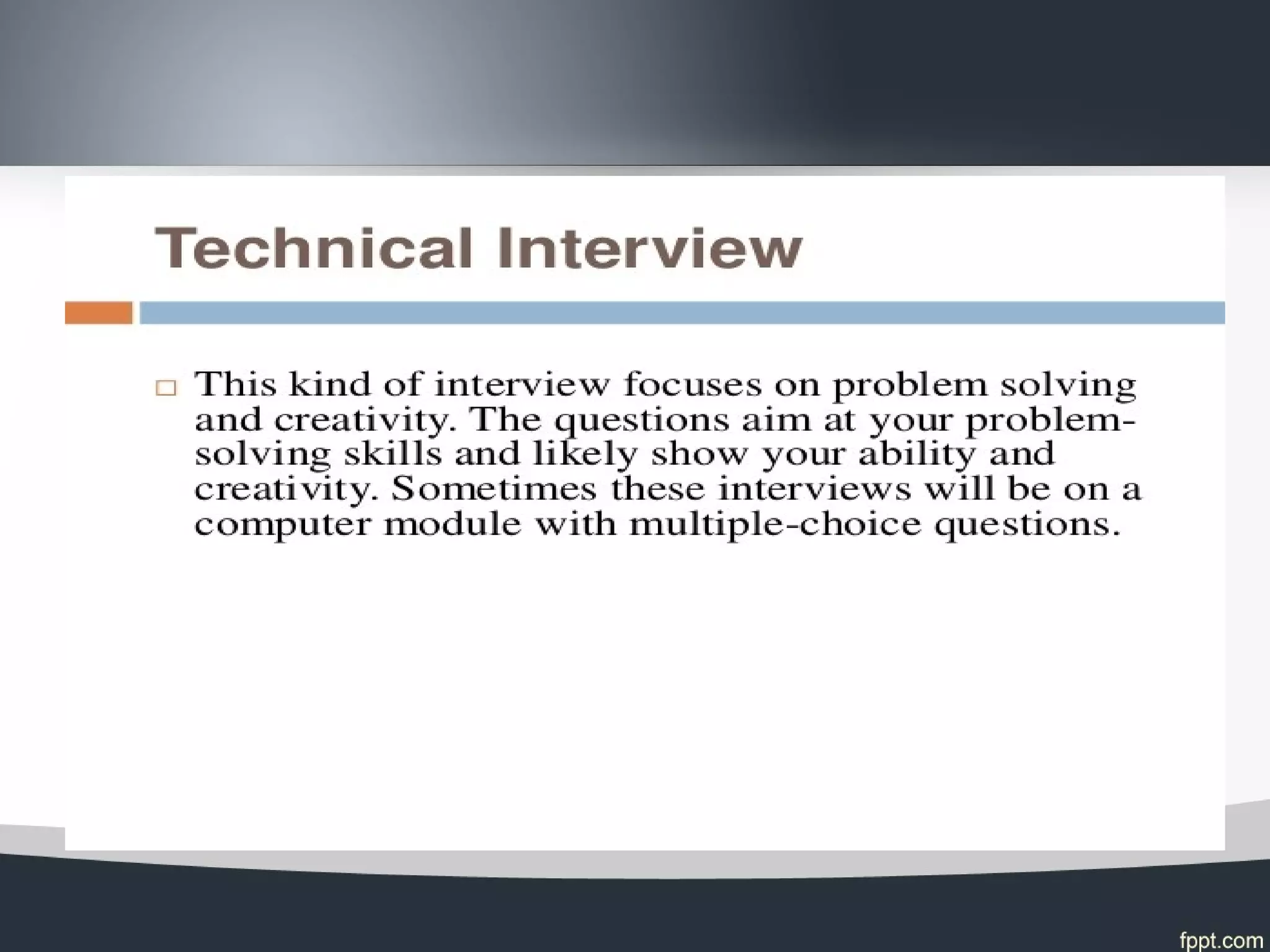 Interview And Its Types Ppt