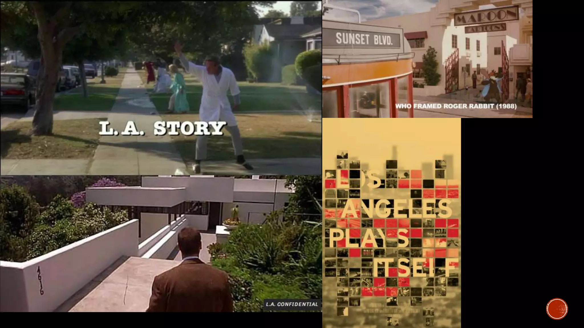 “Los Angeles Plays itself” Thom Anderson
 