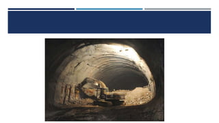 CONSTRUCCIÓN DE TÚNELES PARA DIVERSOS OBJETIVOS
Túneles
carreteros
Túneles uso
hidráulico
 