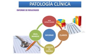 INFORME
BIEN
ESTRUCTURADO
CLAROS
CARECER
DE
ERRORES
FÁCIL
MANEJO
 