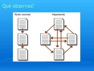 Qué observas?
 