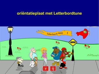 oriëntatieplaat met Letterbordtune
 