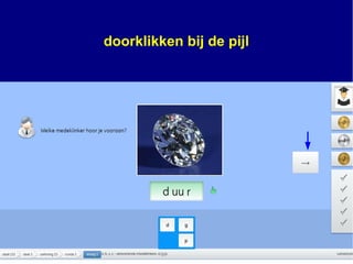doorklikken bij de pijl
 