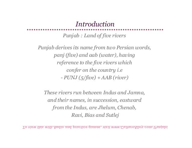 Introduction Meaning in Punjabi