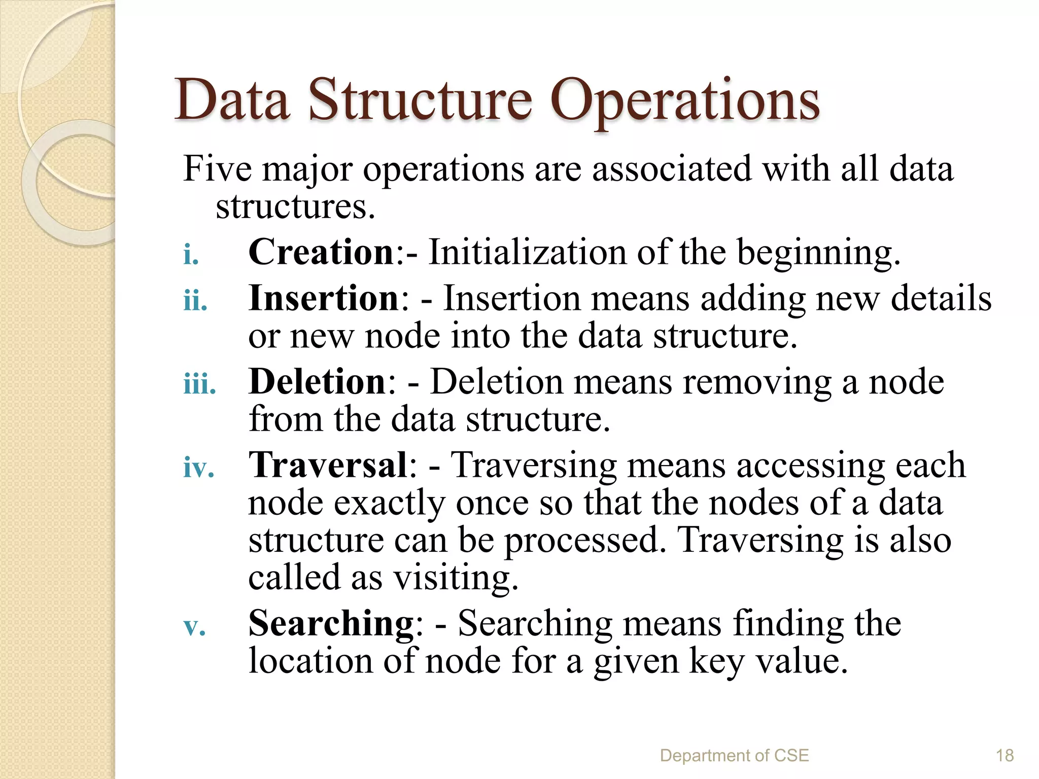 Introduction to data structure ppt | PPTX