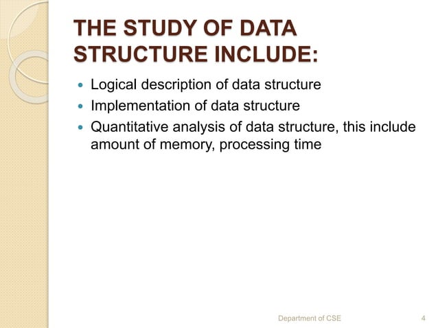 Introduction to data structure ppt | PPTX
