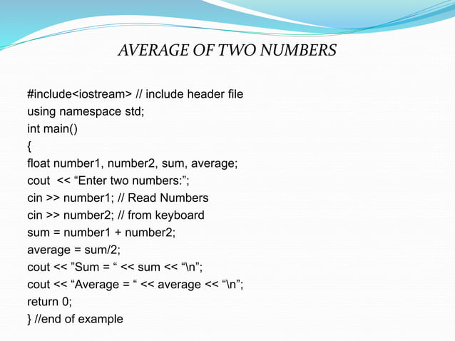 object oriented programming language in c++ | PPT
