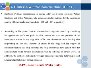 introduction to heterocyclic organic compounds | PPT