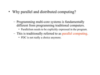 Parallel and Distributed Computing comparison | PPT