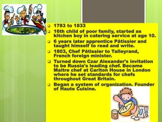 Introduction -History of Culinary | PPTX