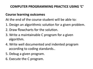 Comprehensive Introduction to C Programming for Engineers with ...