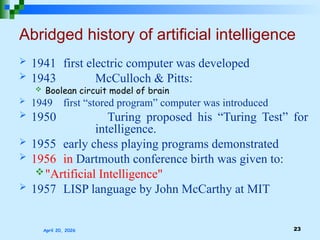 Comprehensive Introduction to Artificial Intelligence: Concepts ...