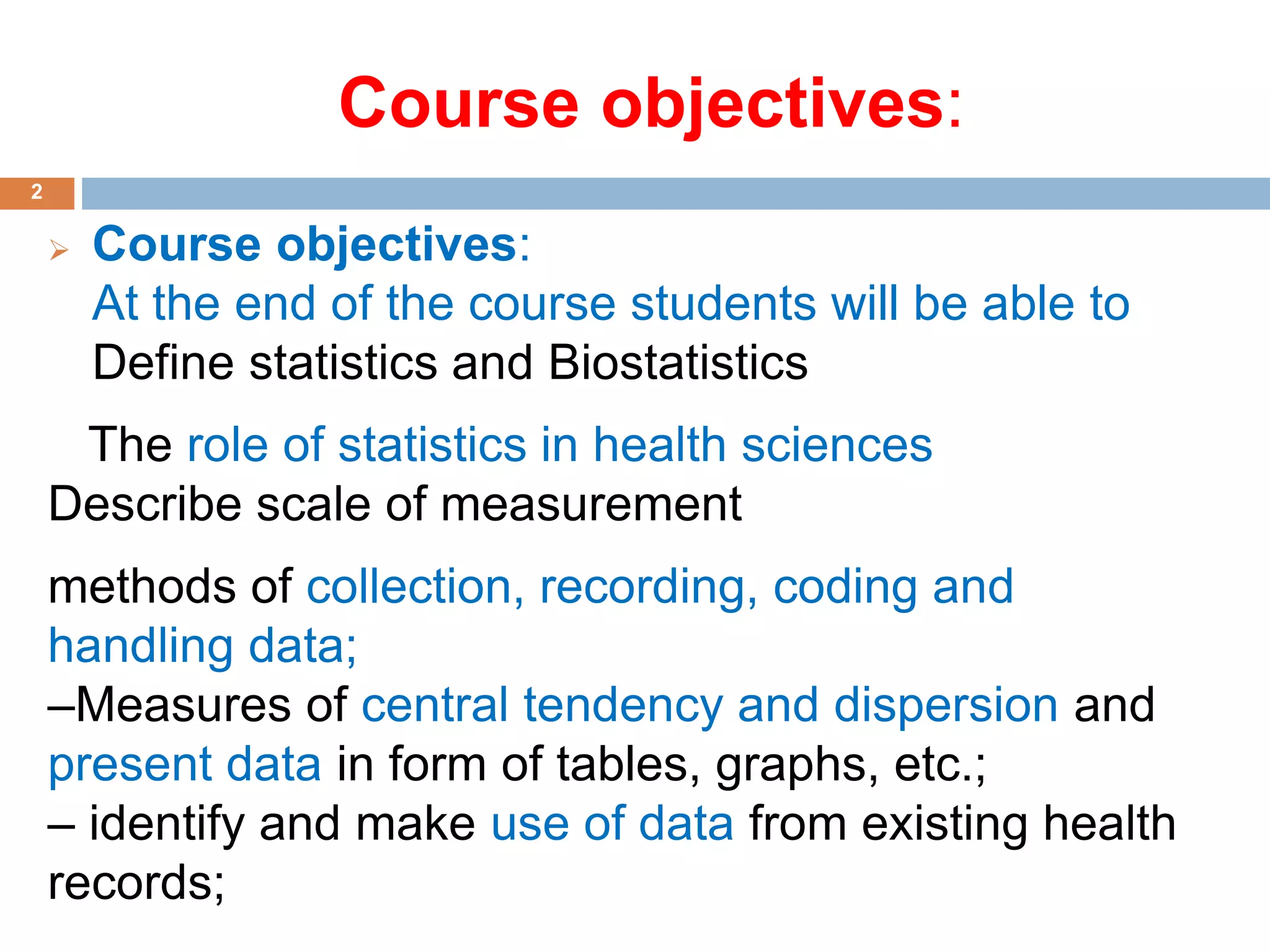 1 Introduction to Biostatistics last.pptx | Science