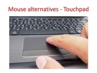 Mouse alternatives - Touchpad
 