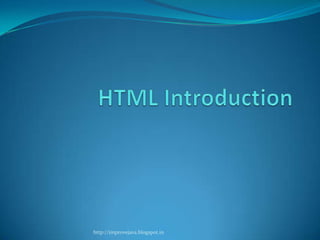 1 introduction to html | PPTX