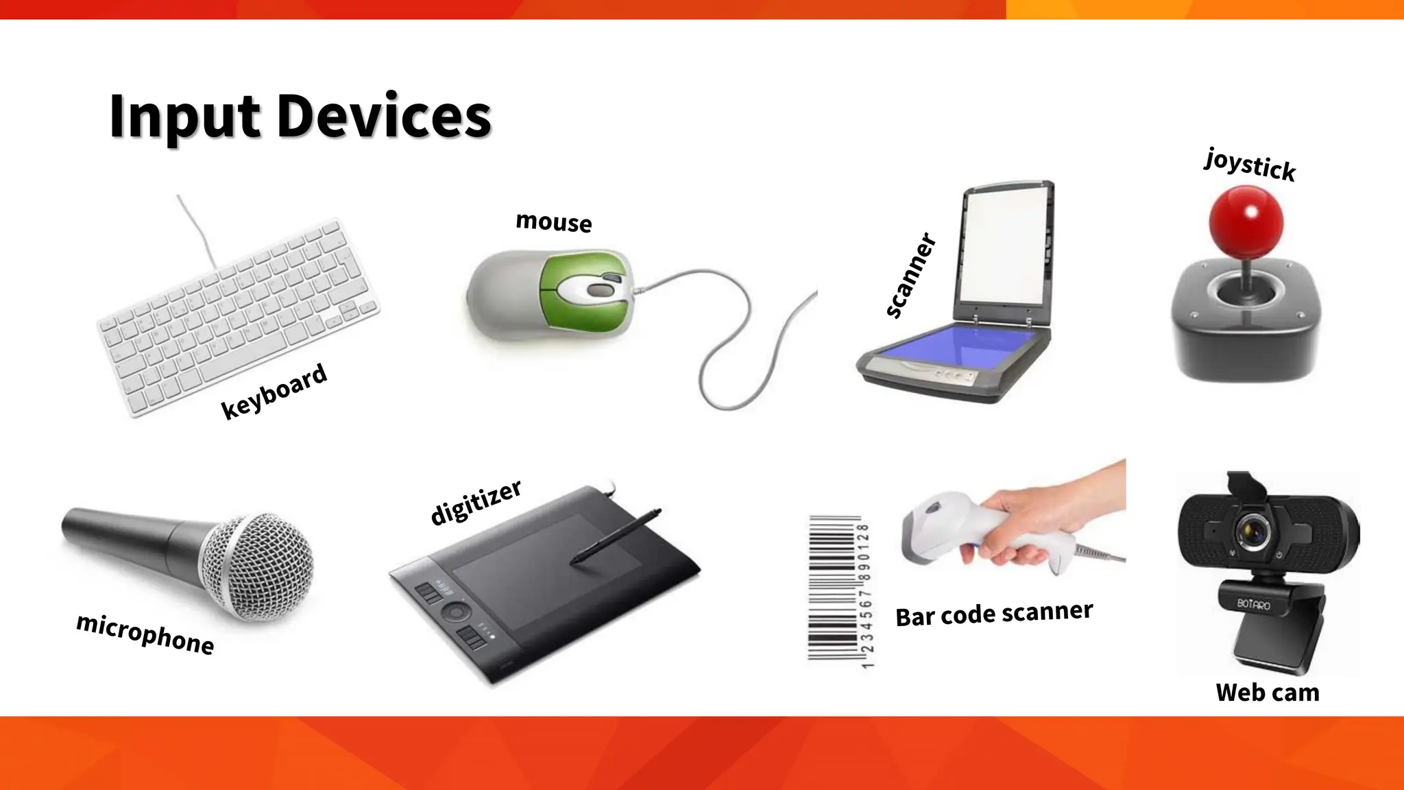 Input Devices
Web cam
 