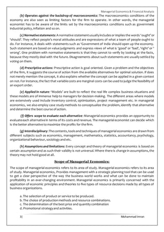 1 introduction to managerial economics | DOCX
