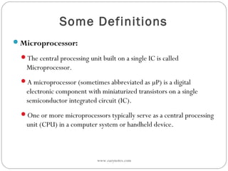 introduction to microprocessors | PPT