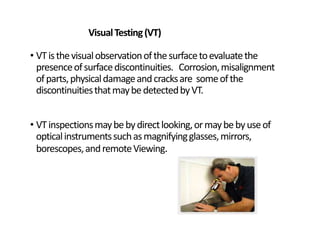 Introduction to nondestructive testing | PPTX