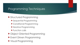 1 Introduction to Programming and flow charts | PPTX