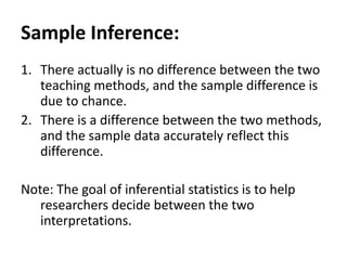 Psychological Inference 1 introduction to psychological statistics | PPTX