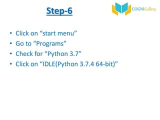 Introduction to python | PPTX