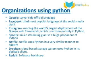 Introduction to python | PPTX