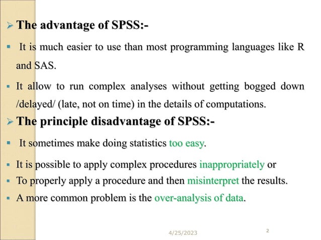 1 Introduction to SPSS.ppt | Operating Systems | Computer Software and ...