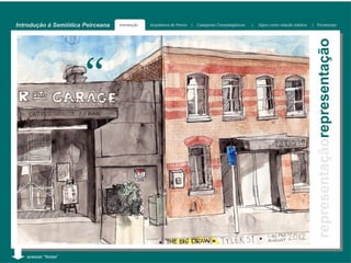 Introdução à Semiótica Peirceana   Introdução   Arquitetura de Peirce   |   Categorias Cenopitagóricas   |   Signo como relação triádica   | Tricotomias




                                                                                                                                            representaçãorepresentação
                       “


   acessar “Notas”
 