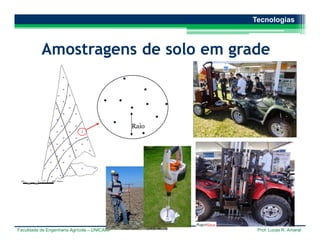 Faculdade de Engenharia Agrícola – UNICAMP Prof. Lucas R. Amaral
Tecnologias
Amostragens de solo em grade
Raio
 